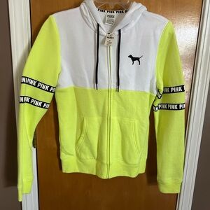 NEW with tags. PINK cute athletic zipup hoodie.